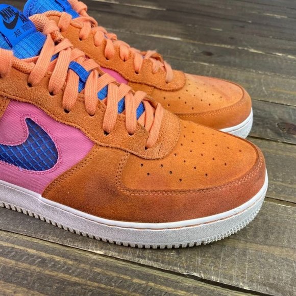 Nike Air Force 1 '07 LV8 Men's Size 13 CW7300 800 Orange Trance AF1 Sneakers - Picture 4 of 13